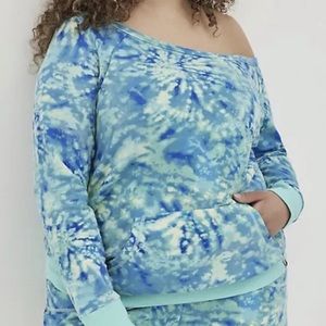 Torrid Off The Shoulder Tie Dye Sweatshirt